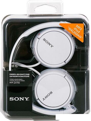 Наушники Sony MDR-ZX110 (белый)