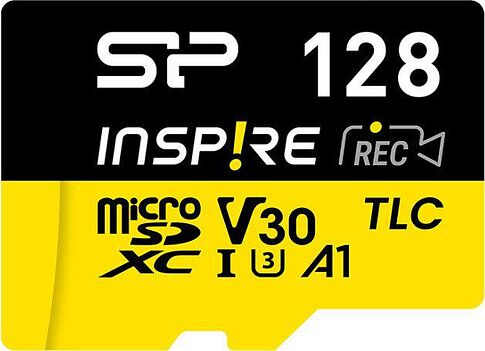 Карта памяти Silicon-Power Inspire microSDXC SP128GBSTXLA2V1NSP 128GB (с адаптером)
