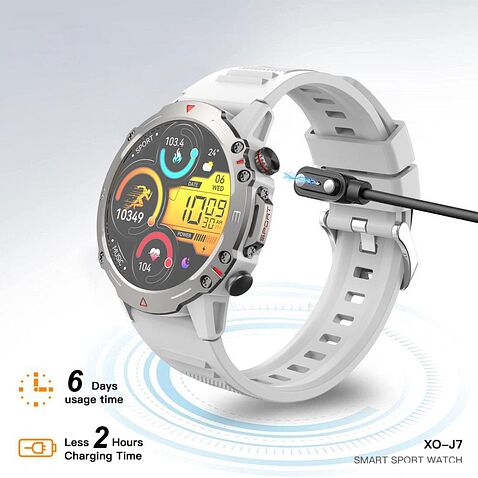 Умные часы XO J7 (серебристый)