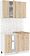 Готовая кухня Кортекс-мебель Корнелия Лира-лайт км.02458 1.1 м (дуб сонома/мадрид)