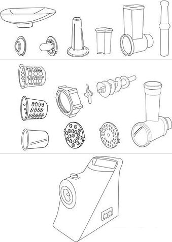 Мясорубка Redmond RMG-1244-6