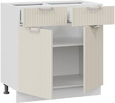 Шкаф напольный Трия Кимберли 1Н8Я1 (белый/кремовый) Шкаф напольный Трия Кимберли 1Н8Я1 (белый/кремовый)