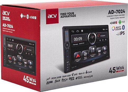USB-магнитола ACV AD-7024