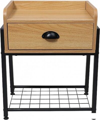 Тумба AksHome Lester (дуб сонома/черный)