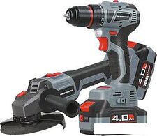 P.I.T. PSR18-D5 + PWS125-C6 (шуруповерт, болгарка, 2 АКБ, кейс)