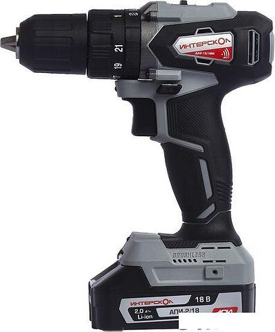 Ударная дрель-шуруповерт Интерскол ДАУ-13/18ВК 573.0.0.70 (без АКБ, с кейсом)