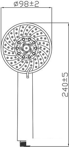 Душевая лейка Gross Aqua Delta GA3057