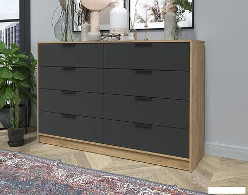 Комод Интерлиния Концепт КТ-К157 (антрацит/дуб золотой)