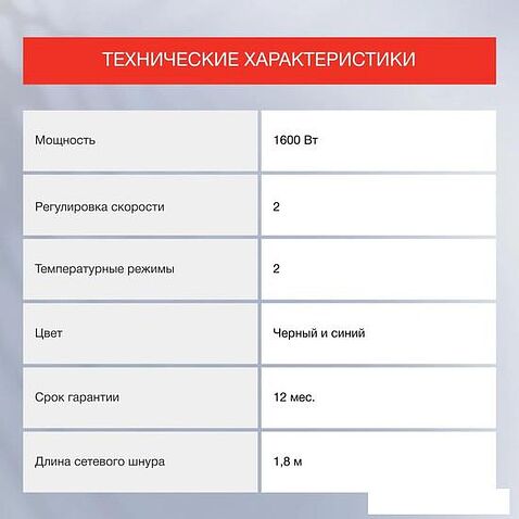 Фен StarWind SHD 7066