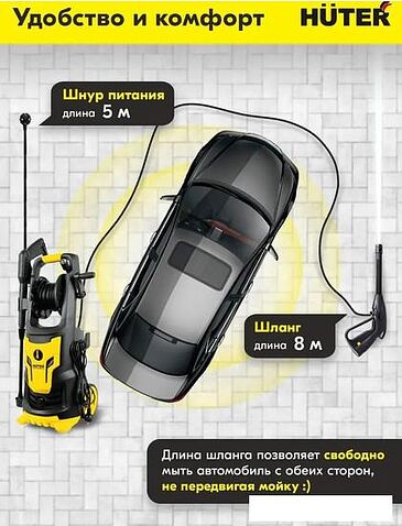 Мойка высокого давления Huter W200i Professional