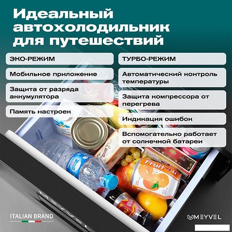 Компрессорный автохолодильник Meyvel AF-CB20 13л (черный)