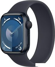 Умные часы Apple Watch Series 9 41 мм (алюминиевый корпус, полуночный/полуночный, спортивный силиконовый ремешок, размер 7) Умные часы Apple Watch Series 9 41 мм (алюминиевый корпус, полуночный/полуночный, спортивный силиконовый ремешок, размер 7)
