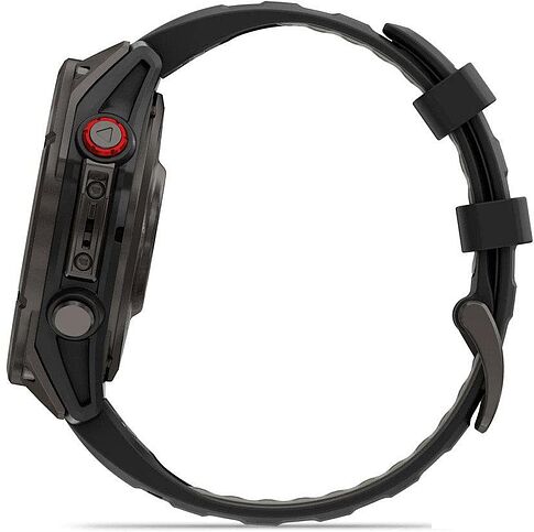 Умные часы Garmin Fenix 8 Pro 47мм (серый, черный силиконовый ремешок)