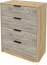 Комод Интерлиния Концепт КТ-К80 (дуб серый/дуб золотой)