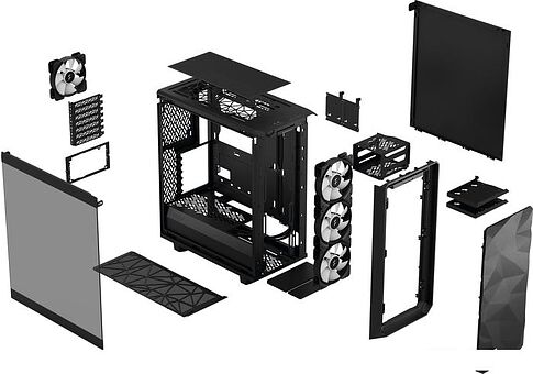 Корпус Fractal Design Meshify 2 Compact Lite RGB Black TG Light tint FD-C-MEL2C-05