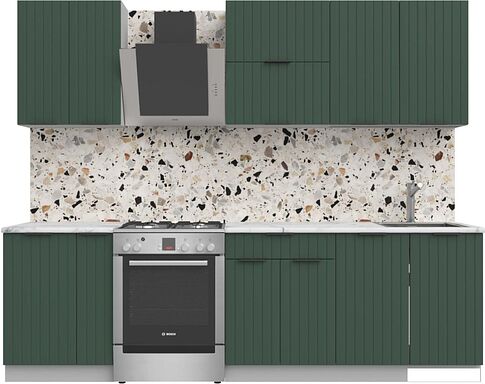 Готовая кухня Arvento АНТА-плюс 2м (зеленый)