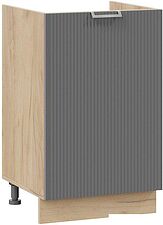 Шкаф напольный Трия Кимберли 1Н5М (дуб крафт золотой/титан)