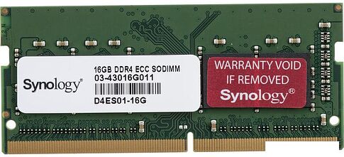 Оперативная память Synology 16ГБ DDR4 SODIMM D4ES01-16G