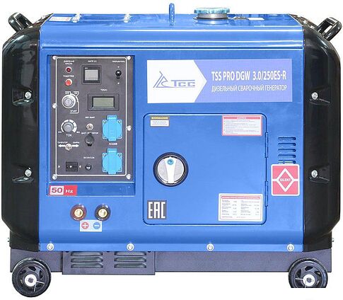 Дизельный генератор ТСС PRO DGW 3.0/250ES-R в кожухе