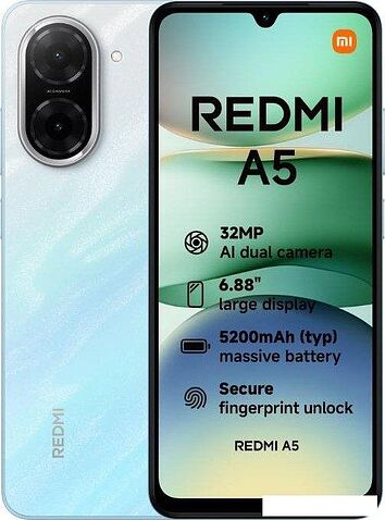 Телефон Xiaomi Redmi A5 3GB/64GB международная версия (океанический синий)