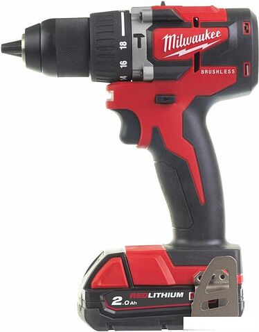 Ударная дрель-шуруповерт Milwaukee M18 M18CBLPD-422C 4933472116 (с 2-мя АКБ 4 Ач + 2 Ач, кейс)