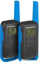 Портативная радиостанция Motorola T62 Walkie-talkie (черный/синий) Портативная радиостанция Motorola T62 Walkie-talkie (черный/синий)