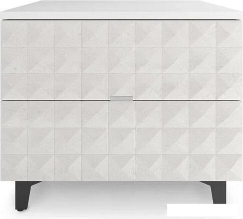 Консольный стол Shtabe Simple 7003 эко (травертин/белый/черный)