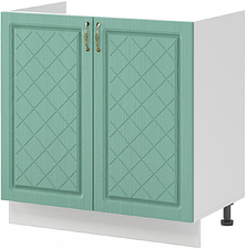 Шкаф напольный Mio Tesoro Модена ШНМ 800 (белый/дуб бирюзовый)