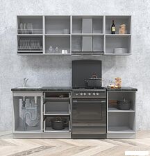 Кухонный модуль Интерлиния Мила Матте 2.1 Б (керамика/керамика/опал светлый) Кухонный модуль Интерлиния Мила Матте 2.1 Б (керамика/керамика/опал светлый)