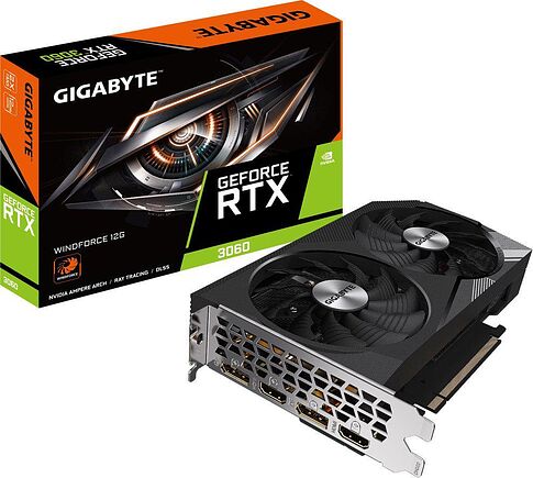 Видеокарта Gigabyte GeForce RTX 3060 Windforce 12G (rev. 1.0)