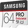 Карта памяти Samsung PRO Endurance microSDXC 64GB + адаптер