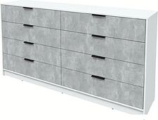 Комод Интерлиния Концепт КТ-К197 (бетон/белый платинум)