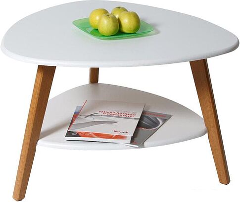 Журнальный столик Калифорния мебель Бруклин (белый)