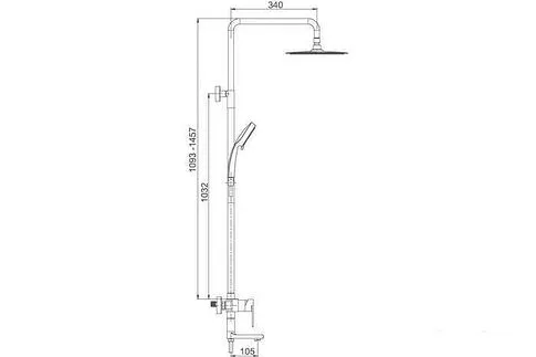 Душевая система  Ekko E2403-22