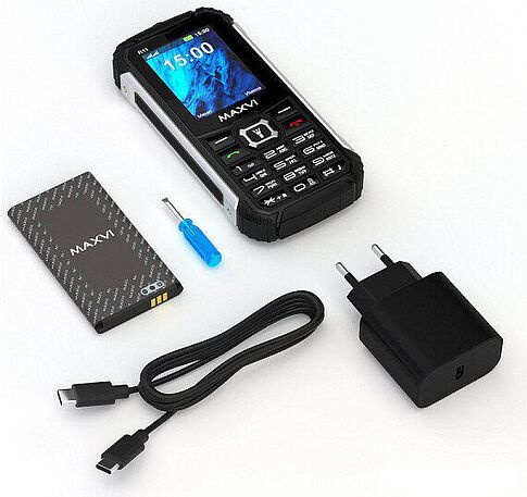 Кнопочный телефон Maxvi R11 (черный)