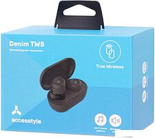 Наушники AccesStyle Denim TWS (черный) Наушники AccesStyle Denim TWS (черный)