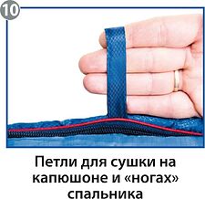 Спальный мешок BTrace Buddy L S0593 (правый, серый/синий)