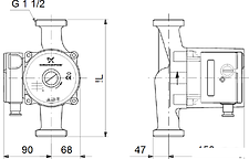 Насос Grundfos UPS 25-100 180