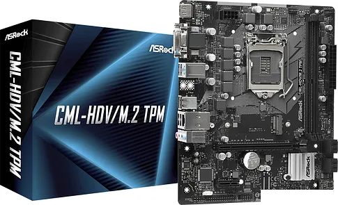 Материнская плата ASRock CML-HDV/M.2 TPM