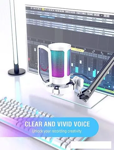 Проводной микрофон FIFINE A6V (белый)