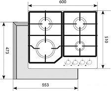 Варочная панель Akpo PGA 604 LXE-2