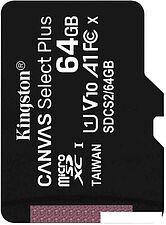 Карта памяти Kingston Canvas Select Plus microSDXC 64GB