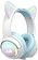 Наушники Onikuma GT838 Cat Ear (белый/голубой)
