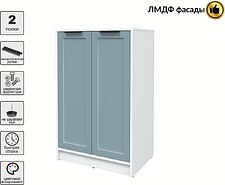 Тумба Интерлиния Концепт Тренд КТ-Т64 (белый платинум/океан)