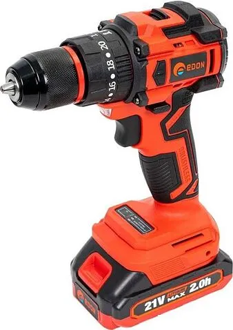 Ударная дрель-шуруповерт Edon UAD-21PBL (с 2-мя АКБ, кейс)