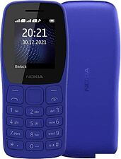 Телефон Nokia 105 (2022) Dual SIM TA-1416 (синий, без З/У) Телефон Nokia 105 (2022) Dual SIM TA-1416 (синий, без З/У)