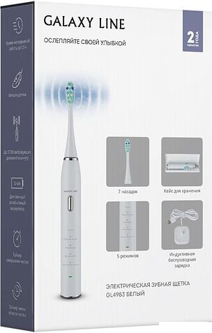 Электрическая зубная щетка Galaxy Line GL 4983 (белый)