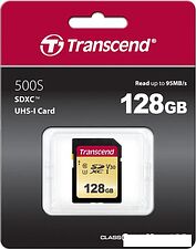 Карта памяти Transcend SDXC 500S 128GB