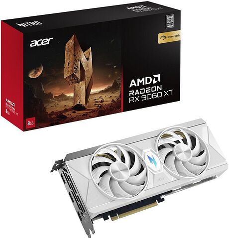 Видеокарта Acer Nitro Radeon RX 9060 XT White OC 8GB DP.Z4UWW.P02