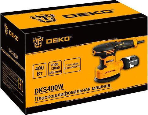 Эксцентриковая шлифмашина Deko DKS400W 085-1058